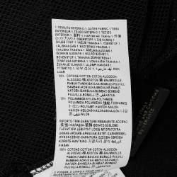 Pre Owned Versace Black Velvet Zip Up Medusa Hoodie XS