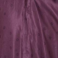 Pre Owned Versace Classic V2 Purple Textured Cotton Shirt L