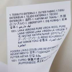 Pre Owned Versace Off White Gabardine Regular Fit Blazer XXS