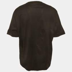 Pre Owned Versace Black Medusa Studded Jersey T-Shirt XXL