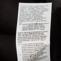 Pre Owned Versace Grey Medusa Leather Trim Neoprene Sweatshirt L