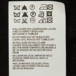 مملوكة مسبقًا سويتر فيرساتشي تريكو صوف أسود مقاس كبير