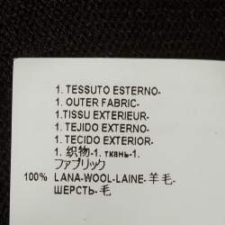 مملوكة مسبقًا سويتر فيرساتشي تريكو صوف أسود مقاس كبير