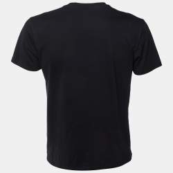 مملوكة مسبقًا Versace Black Medusa Head Print Jersey Crewneck T-Shirt M