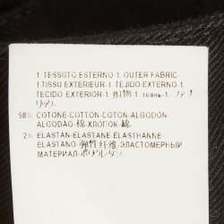 Pre Owned Versace Black Stretch Denim Slim Fit Jeans L/Waist 35"