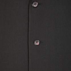 Pre Owned Versace Classic Black Striped Wool Tailored Blazer XL