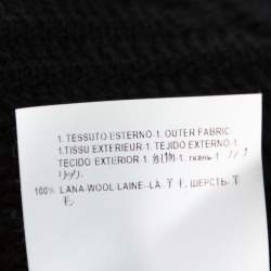 Versace Black Diamond Pattern Rib Knit Sweater XXL