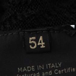 Versace Black Diamond Pattern Rib Knit Sweater XXL