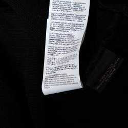 Versace Black Cotton Medusa Embroidered Logo Sweatshirt S