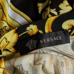 Pre Owned Versace Muticolor Baroque Print Cotton Crewneck T-Shirt XL 