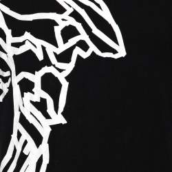 Pre Owned Versace Collection Black Medusa Head Printed Cotton Crewneck T-Shirt M