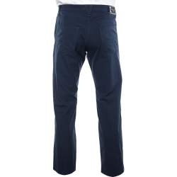 VJC Navy Blue Knit Straight Leg Pants L