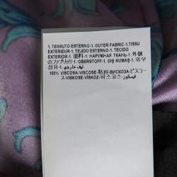 Pre Owned Versace Multicolor Jersey Baroque Print Long Sleeve Shirt XXXS