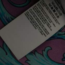 Pre Owned Versace Multicolor Baroque Print Silk Long Sleeve Shirt M