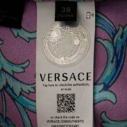Pre Owned Versace Multicolor Baroque Print Silk Long Sleeve Shirt M