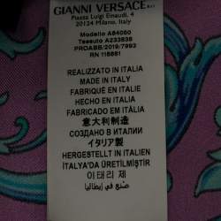 Pre Owned Versace Multicolor Baroque Print Silk Long Sleeve Shirt M