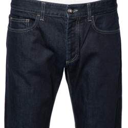 Versace Navy Blue Cotton Denim Pants L
