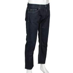 Versace Navy Blue Cotton Denim Pants L