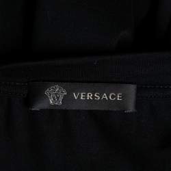 مملوكة مسبقًا Versace Black Medusa Printed Cotton Short Sleeve T-Shirt L