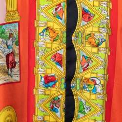 Gianni Versace Vintage Multicolor Printed Silk Button Front Shirt L