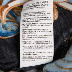 Pre Owned Versace Black Baroque Medusa Print Cotton T-Shirt M