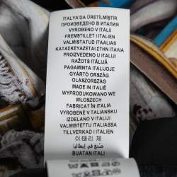 Pre Owned Versace Black Baroque Medusa Print Cotton T-Shirt M