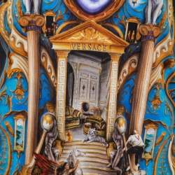 Pre Owned Versace Black Baroque Medusa Print Cotton T-Shirt M