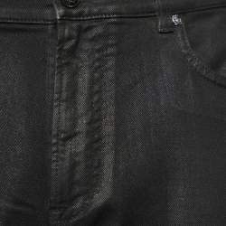 Versace Black Ombre Print Denim Skinny Fit Jeans XL