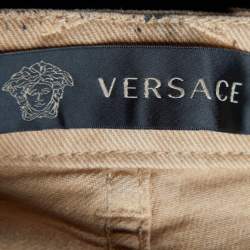 Versace Black Ombre Print Denim Skinny Fit Jeans XL