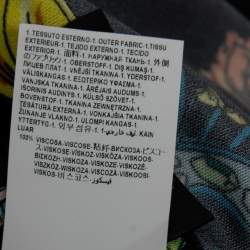 مملوكة مسبقًا Versace Black Printed Stretch Jersey Long Sleeve Shirt XL