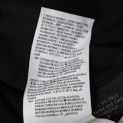 Versace Black Cotton Medusa Embroidered Short Sleeve T-Shirt S