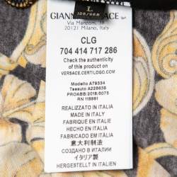 Versace Multicolor Baroque Print Cotton T-Shirt L
