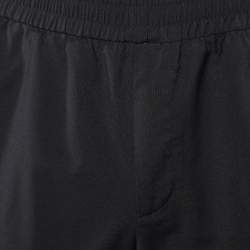 Fendace Black Wool Blend Joggers L