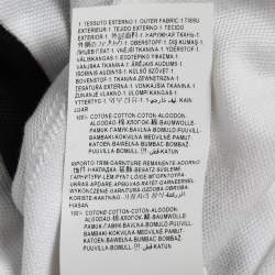 مملوكة مسبقًا Versace Monochrome Cotton Pique Medusa Embroidered Polo T-Shirt 3XL