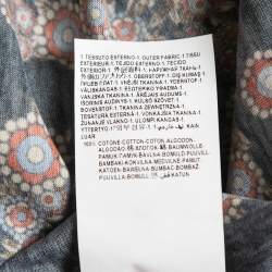 Versace Navy Blue Medussa Head Printed Cotton Knit T-Shirt M