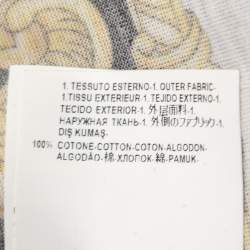 مملوكة مسبقًا Versace Black Baroque Printed Cotton Knit T-Shirt M