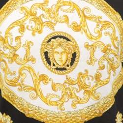 مملوكة مسبقًا Versace Black Baroque Printed Cotton Knit T-Shirt M