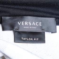  Versace Black Medusa Head Printed Cotton Knit Hooded Sweatshirt XXL