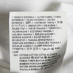 Pre Owned Versace White Medusa Embroidered Cotton Knit T-Shirt XL