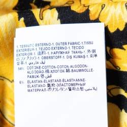 Pre Owned Versace Black Baroque Printed Cotton Knit Tank T-Shirt XXL