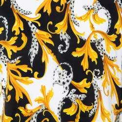 Versace Multicolor Acanthus Printed Cotton Knit T-Shirt XXL