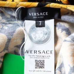 Versace Black Barocco Printed Cotton Knit T-Shirt XXL