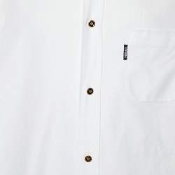 مملوكة مسبقًا Versace White Cotton Medusa Button Detail Heritage Fit Shirt 3XL
