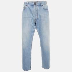 Versace Blue Denim Finn Fit Jeans XXL