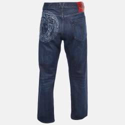 Versace Navy Blue Denim Taylor Fit Jeans XXL