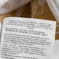 Pre Owned Versace Jeans Couture White Logo Print Cotton Half Sleeve T-Shirt XL