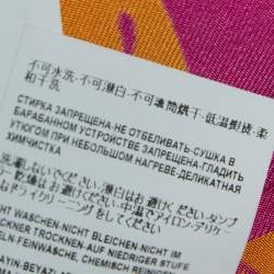 مملوكة مسبقًا Versace Pink/Orange Baroque Printed Silk Shirt L