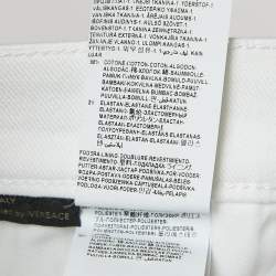 Versace White Denim Medusa Button Detailed Jeans L Waist 34"