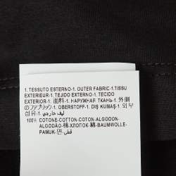 Pre Owned Versace Black Logo Print Cotton T-Shirt 2XL