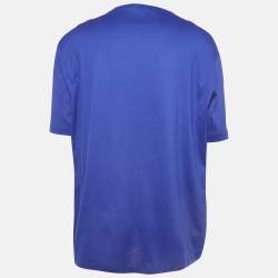 Versace Purple Medusa Icon Studded Cotton T-shirt 5XL